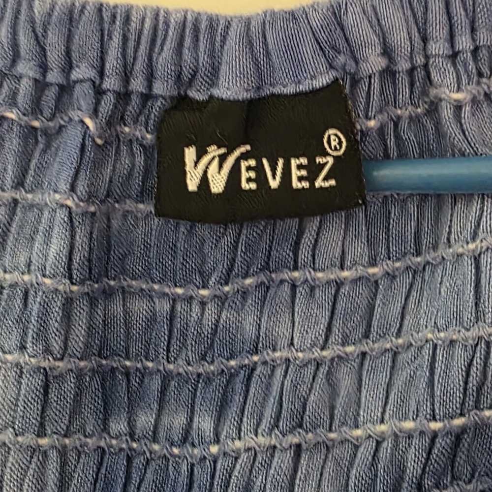 EUC- NEVER WORN! Blue Tie-Dye Spaghetti Strap Dress By Wevez - Picture 4 of 9